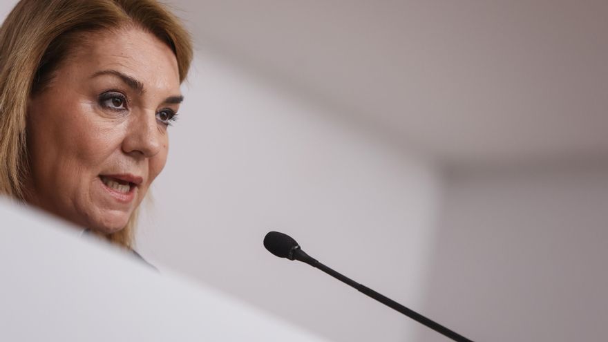 Archivo - La vicepresidenta del Consell y consellera de Servicios Sociales, Igualdad y Vivienda, Susana Camarero, durante una rueda de prensa en imagen de archivo.