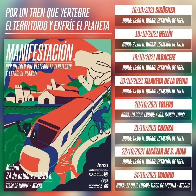 Cartel de todas las acciones programadas