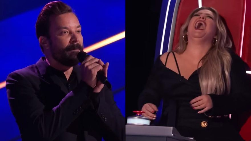 Momentazo en 'La Voz' estadounidense con la audición a ciegas de Jimmy Fallon, que se llevó un pleno "tramposo"