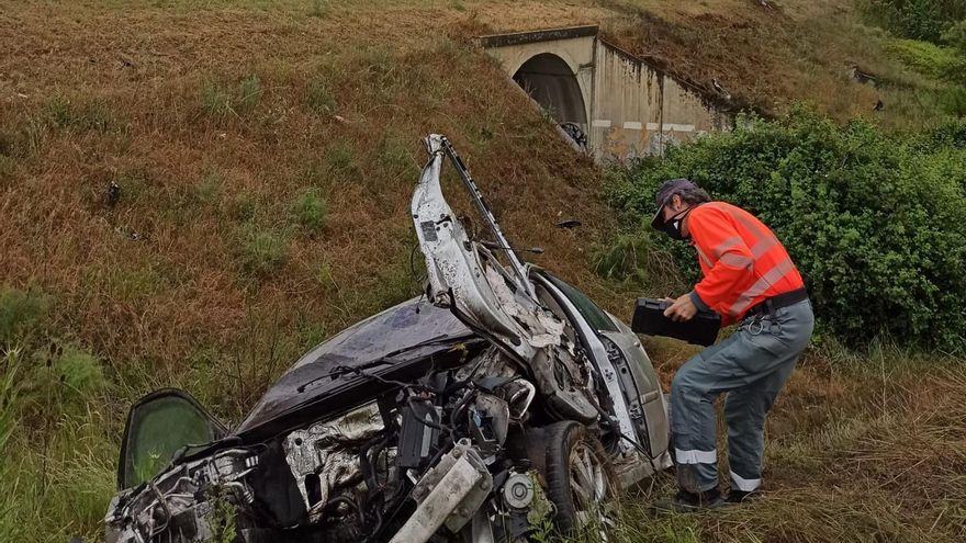 Grave accidente de tráfico en Viana