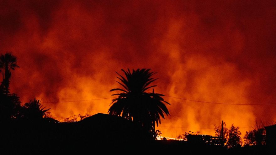 Avance de la lava en La Palma. / FOTO: JOSÉ BRINGAS