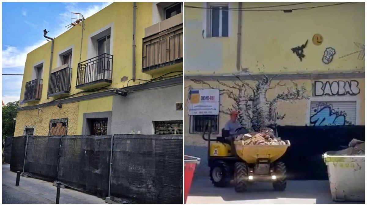 La demolición avanza en el edificio del Baobab pese a la paralización judicial: la promotora del hotel sigue adelante
