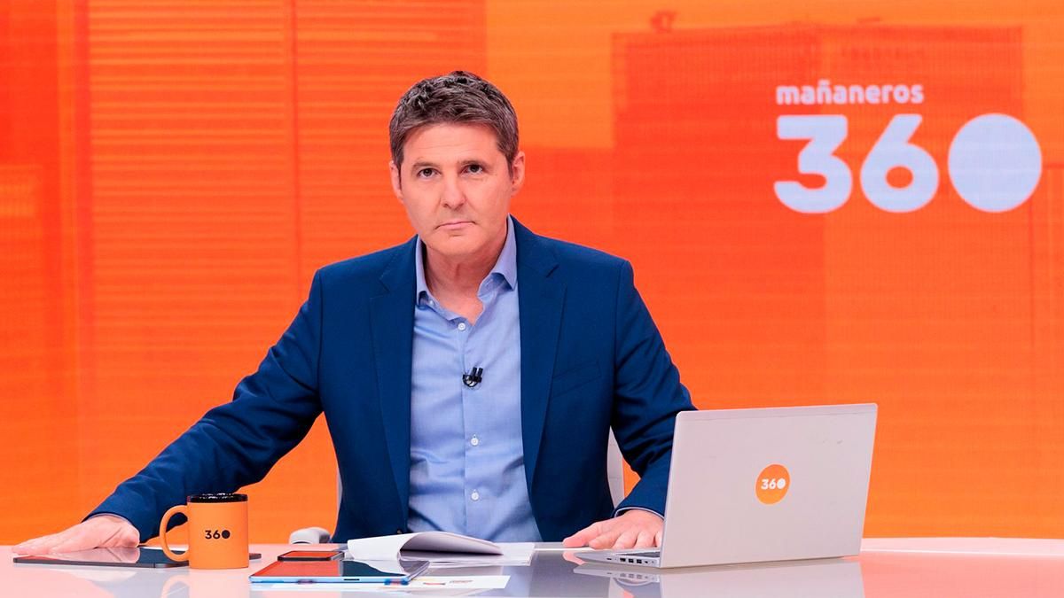 Jesús Cintora, en el plató de 'Mañaneros 360'