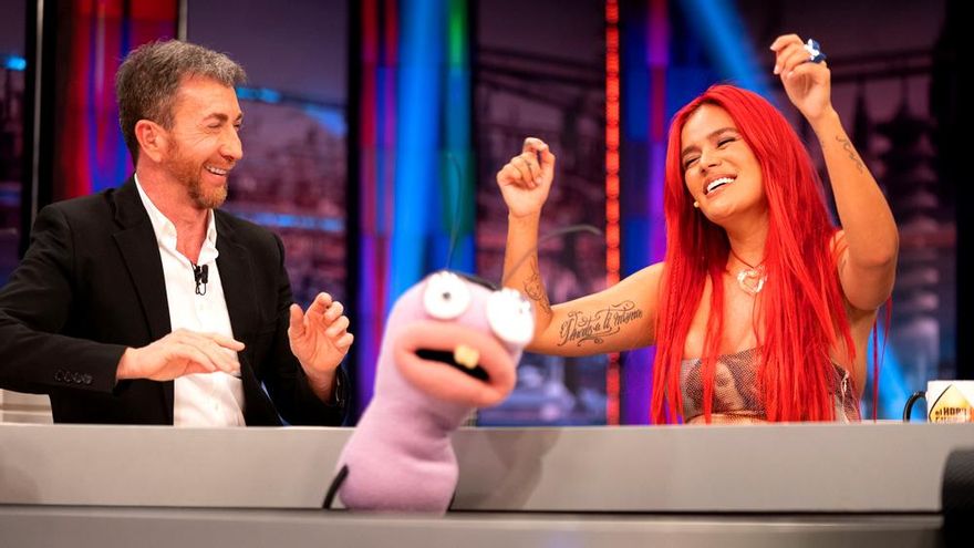 'El Hormiguero' (19.7%) anota su mejor cuota del año y roza los 3 millones con Karol G para despedir febrero con fuerza