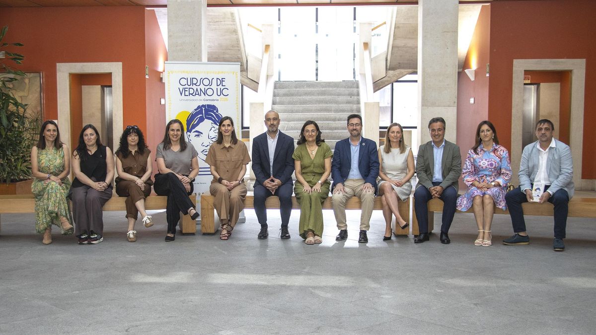 Protagonistas de la presentación de los Cursos de Verano de la Universidad de Canatabria 2026.
