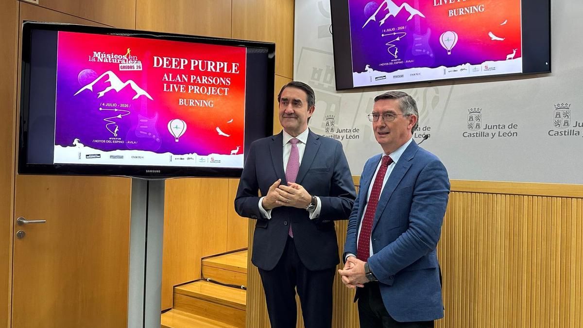 El consejero de Medio Ambiente Juan Carlos Suárez-Quiñones y el director general José Ángel Arranz.