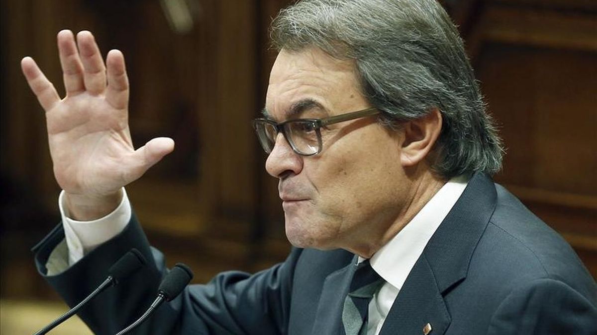 Artur Mas durante el pleno