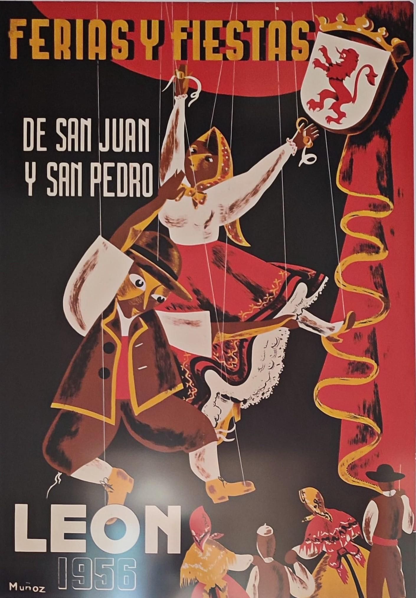 Los carteles de las fiestas de San Juan y San Pedro de León en tiempos sin IA