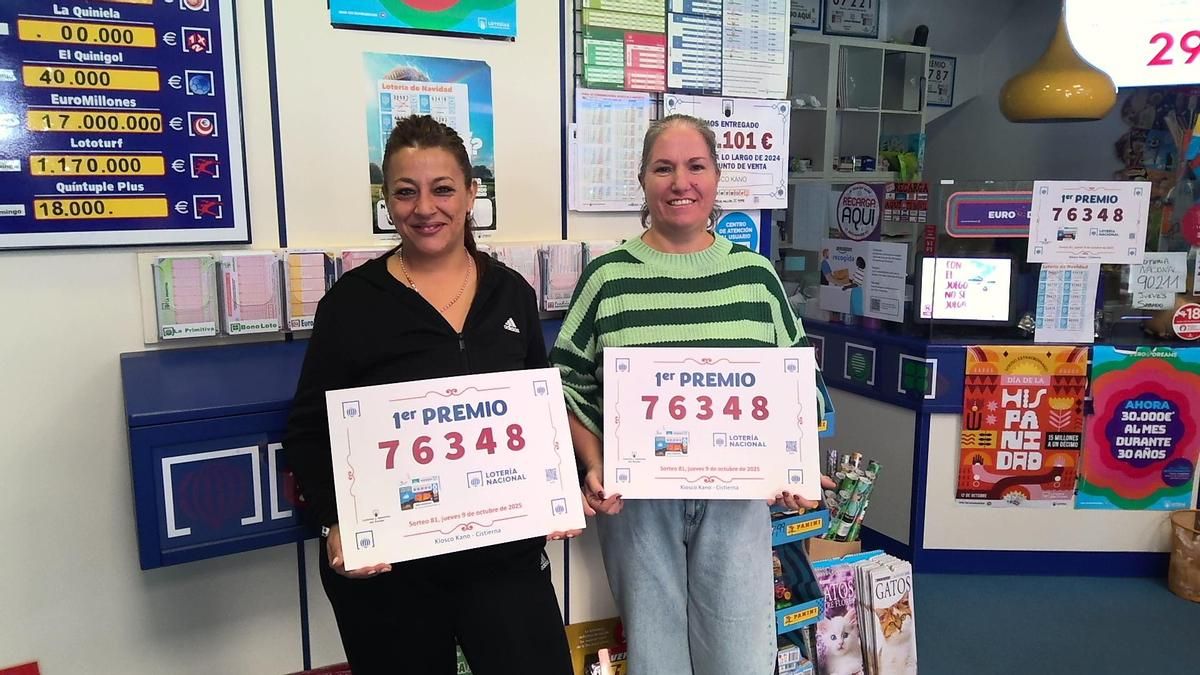 Cistierna despacha un décimo ganador del primer premio de la Lotería Nacional