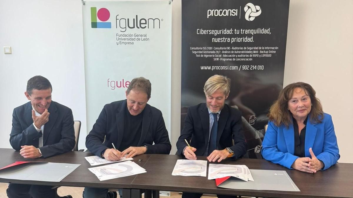 La Fgulem y Proconsi presentan el proyecto 'Itinerario en Ciberseguridad Proconsi Eplus'.