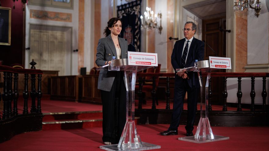 Isabel Díaz Ayuso y Enrique Ossorio.
