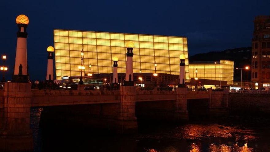 Fotografía del Kursaal en la actualidad