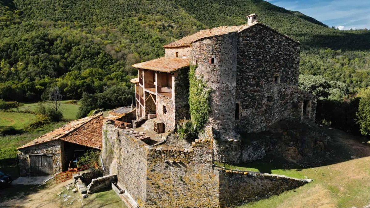 Aspecto actual de la Sala de Viladrau, la masía que vio nacer a Serrallonga