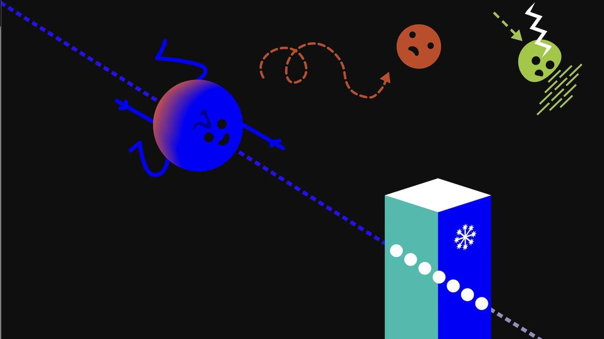 Ilustración de la detección de neutrinos reconocida por los Nobel.