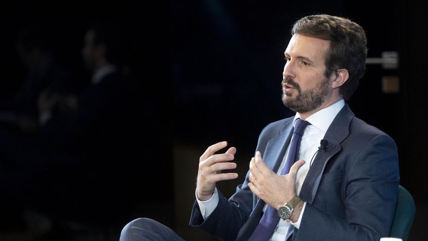 El presidente del PP, Pablo Casado.