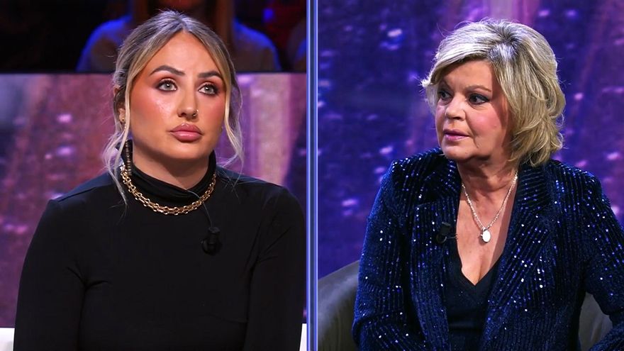 Terelu Campos, molesta con la pulla de Santi Acosta en pleno debate con Rocío Flores: "De verdad, que digas eso..."