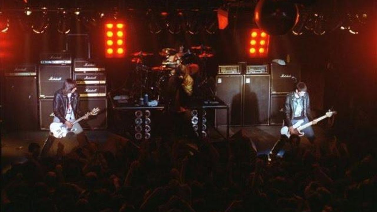 Una imagen del concierto de Ramones en la sala Conciller, en marzo de 1993.