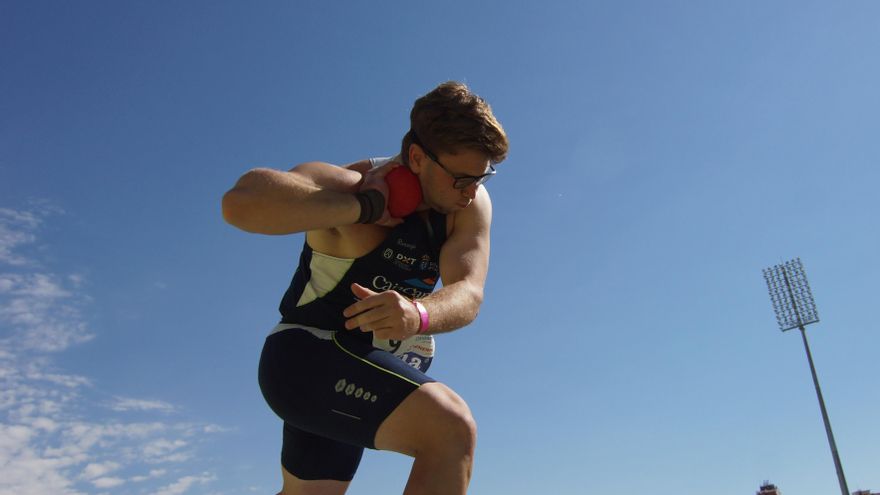 El tinerfeño Guillermo García Echandi, bronce en lanzamiento de peso en el Campeonato de España Sub23