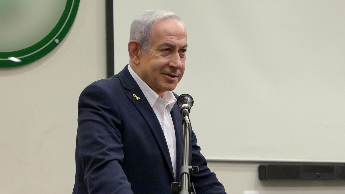 El primer ministro Benjamín Netanyahu en Tel Aviv, el 28 de julio de 2025.