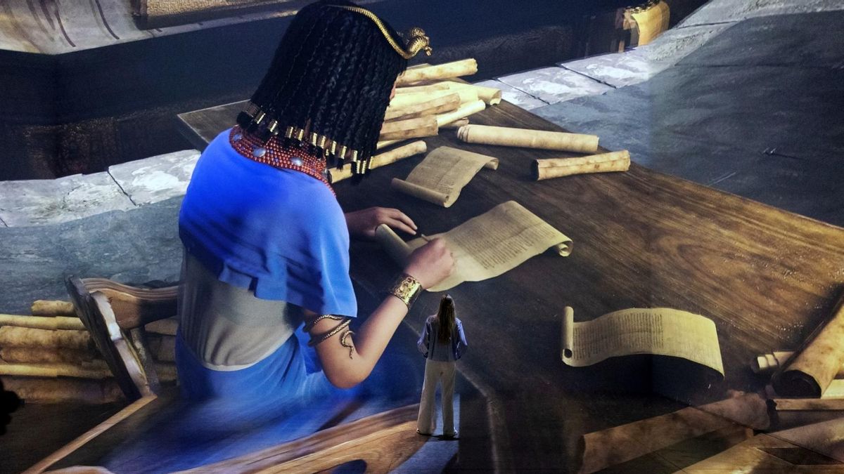 Pantallas de 360 grados ofrecen una experiencia inmersiva con Cleopatra como protagonista