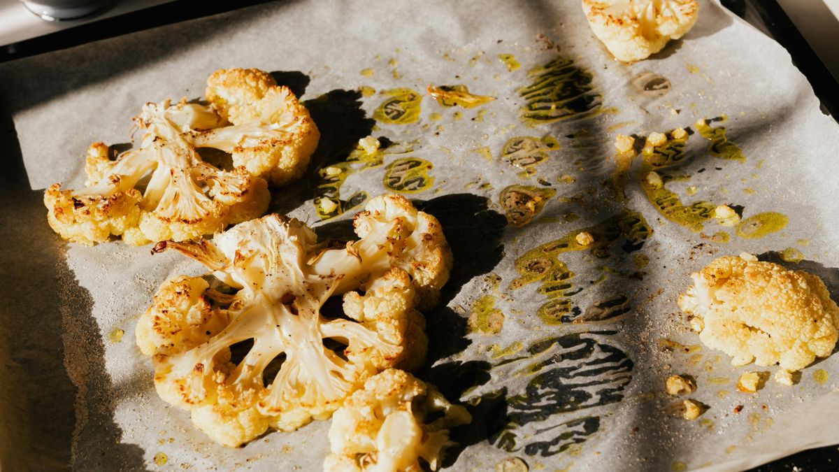 Coliflor especiada y al horno