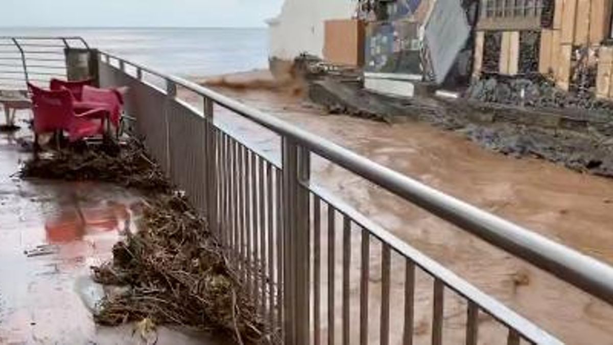 Estragos de la lluvia en Telde. (Ayuntamiento de Telde).