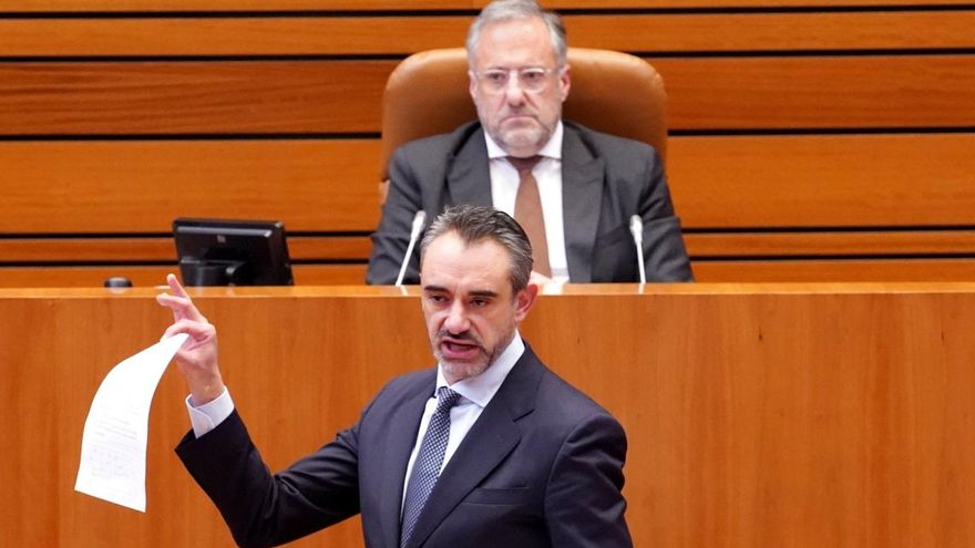 David Hierro este miércoles en un momento del Debate de Política General