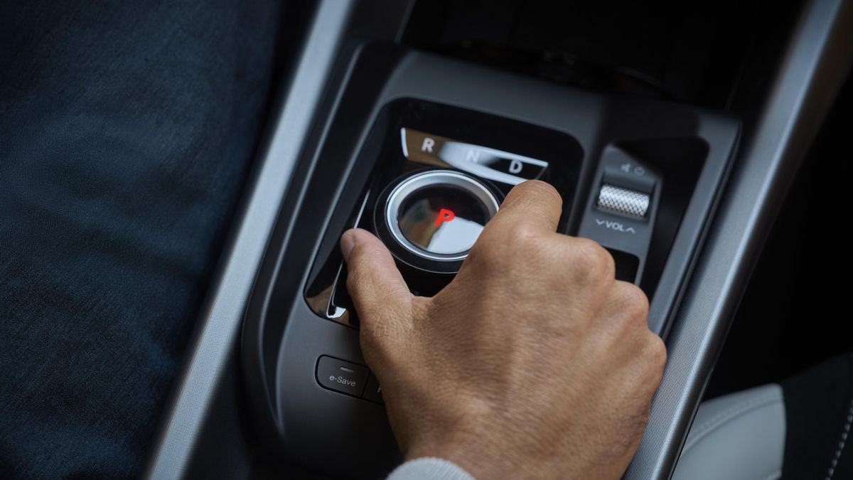 Detalle del nuevo selector del cambio.