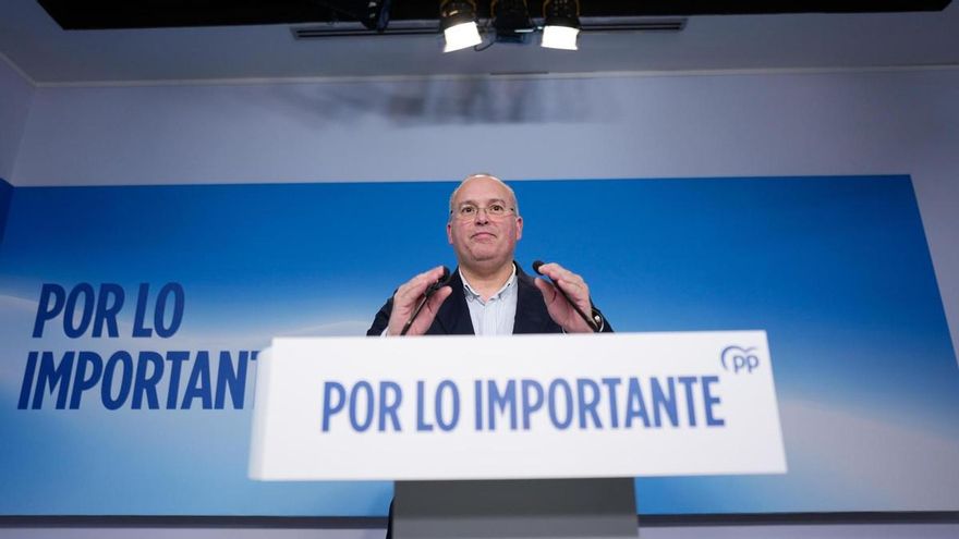 El secretario general del Partido Popular, Miguel Tellado