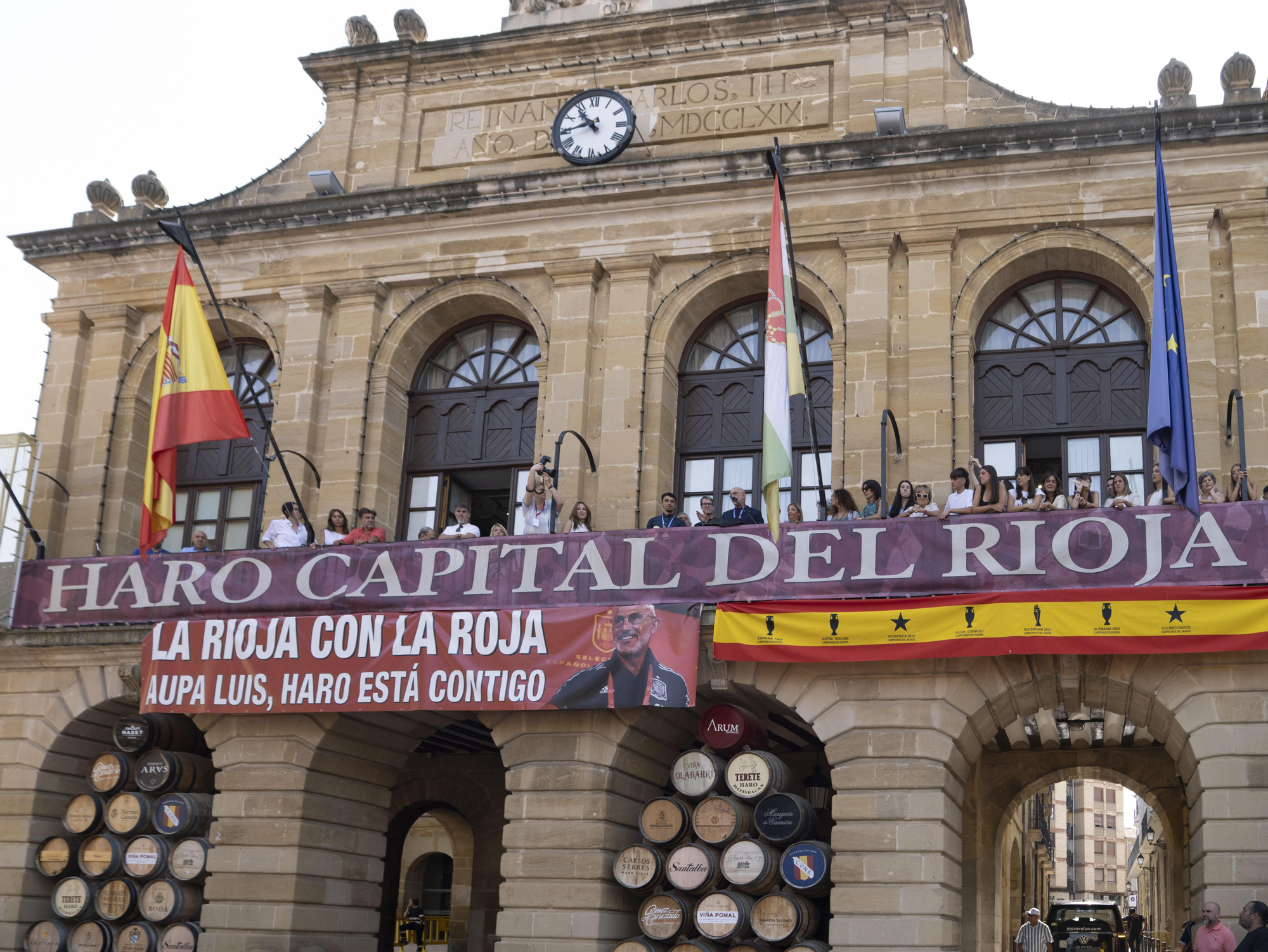 Homenaje al seleccionador Luis de la Fuente en Haro tras la victoria en el Mundial de fútbol
