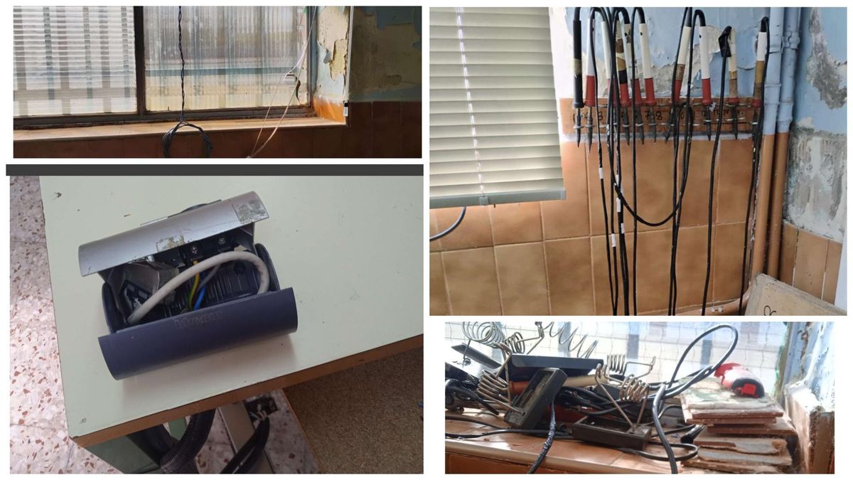 Denuncian riesgos para los estudiantes de FP de Electricidad en un aula del instituto Giner de los Ríos