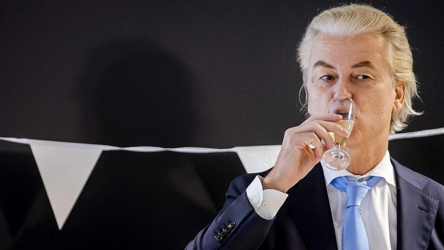 El líder del partido ultra Partido de la Libertad (PVV), Geert Wilders, el más votado. EFE/EPA/SEM VAN DER WAL