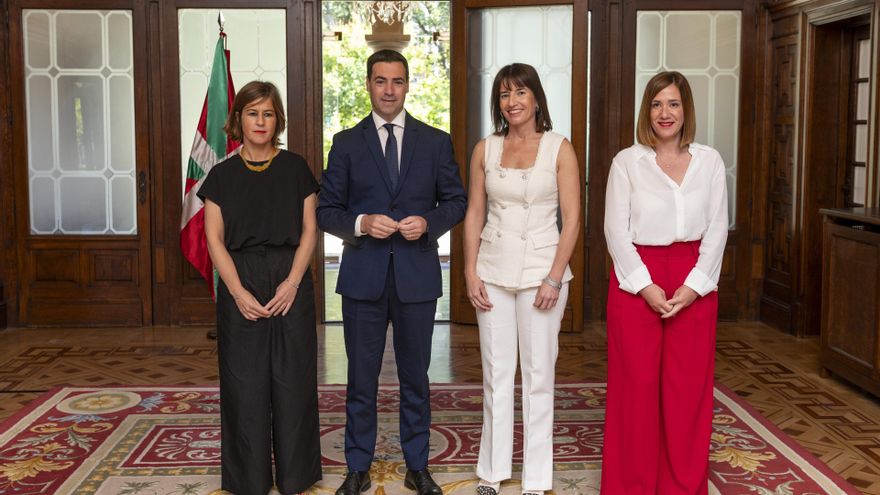 Pradales se ha reunido este viernes con una delegación de Eudel