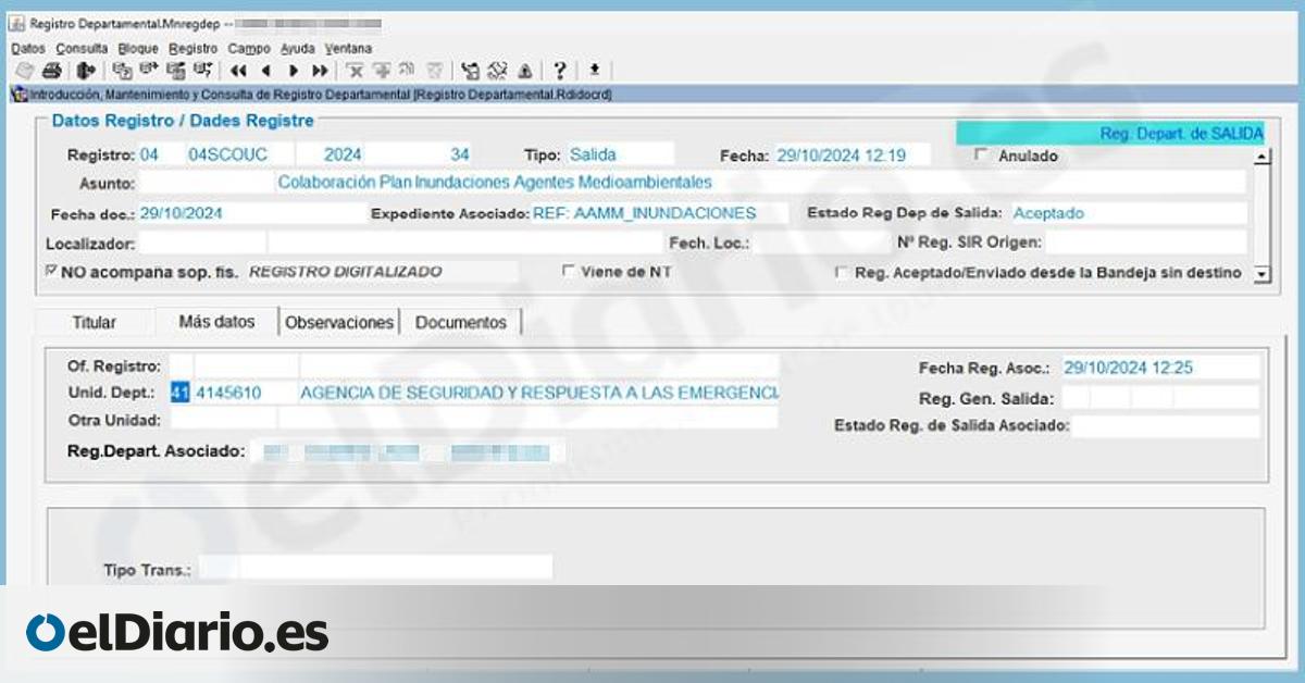 La jueza de la dana acredita que el jefe de Emergencias de Mazón desoyó la oferta de agentes para vigilar barrancos