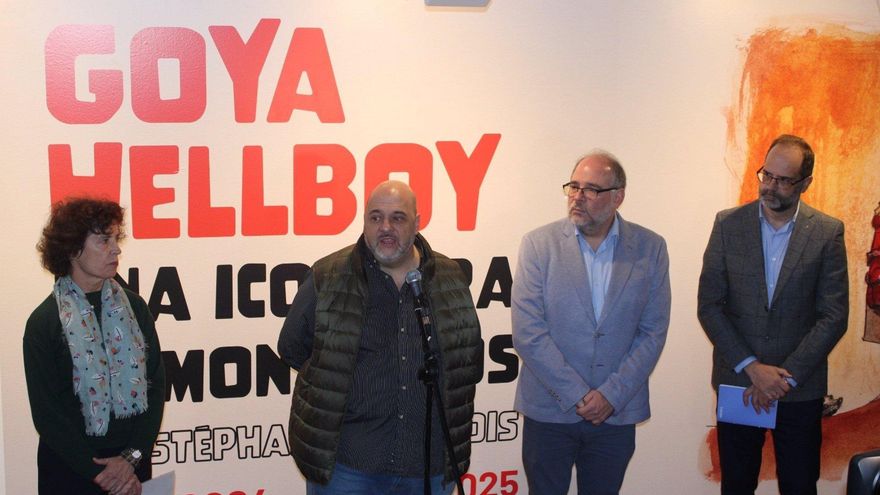 Los monstruos de Goya se enfrentan al superhéroe Hellboy en una exposición en el Centro de Historias de Zaragoza