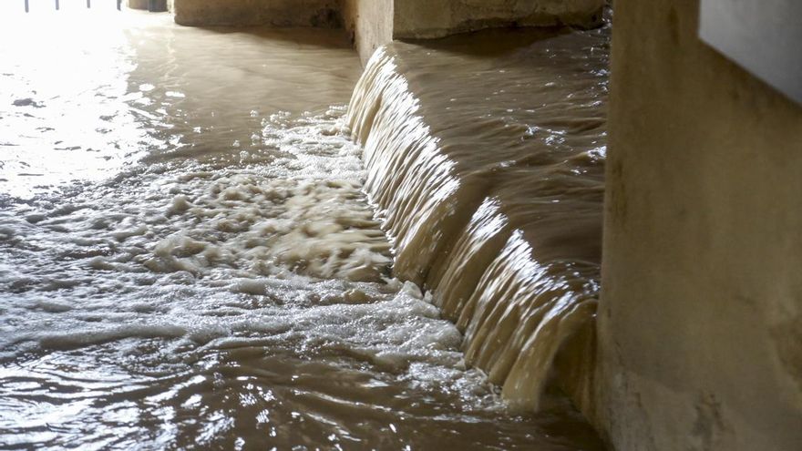Crecida del río Guadalquivir a su paso por Córdoba