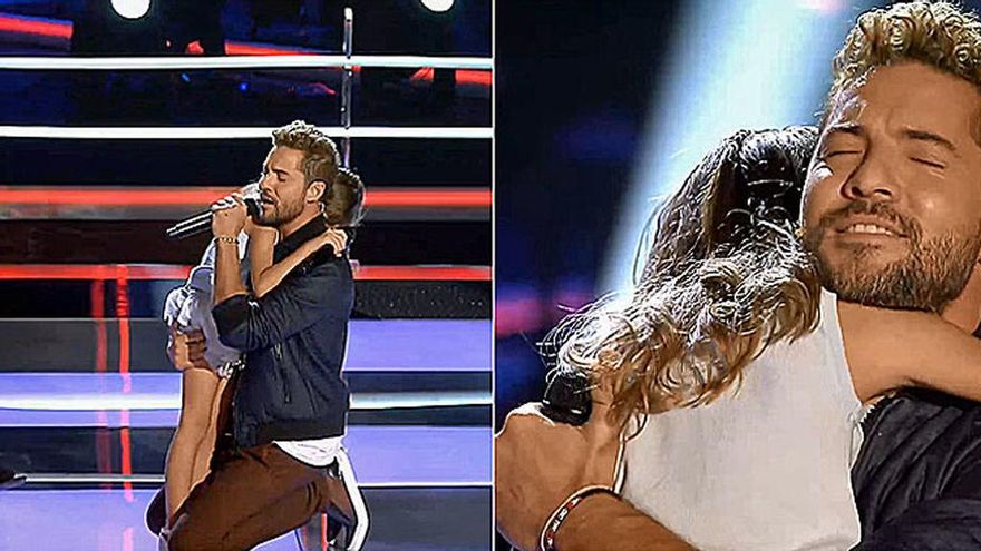David Bisbal y Bárbara sobre el escenario de 'La Voz Kids'