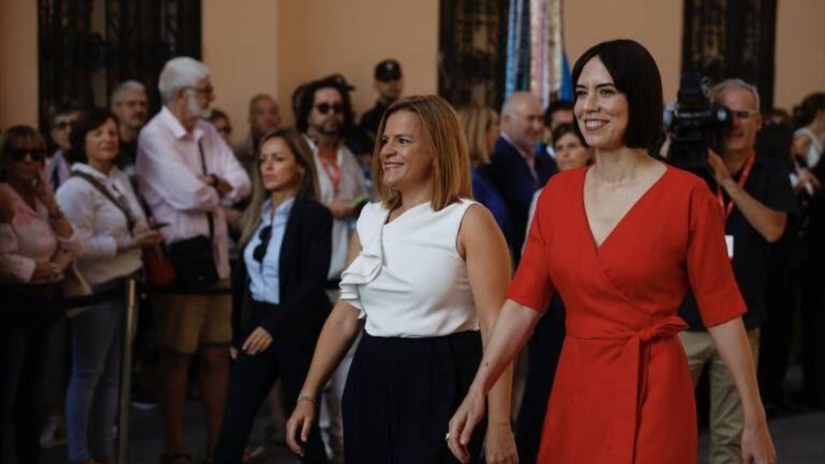 Diana Morant y Pilar Bernabé en un acto.
