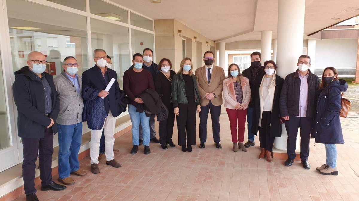 Imagen de la visita al Centro de Salud de Sueca.