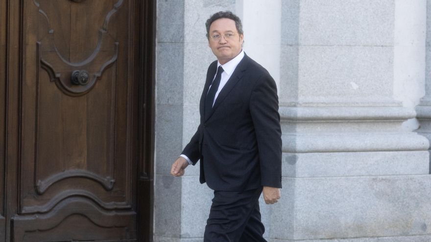 El fiscal General del Estado, Álvaro García Ortiz, durante la primera jornada del juicio contra él, el 3 de noviembre de 2025