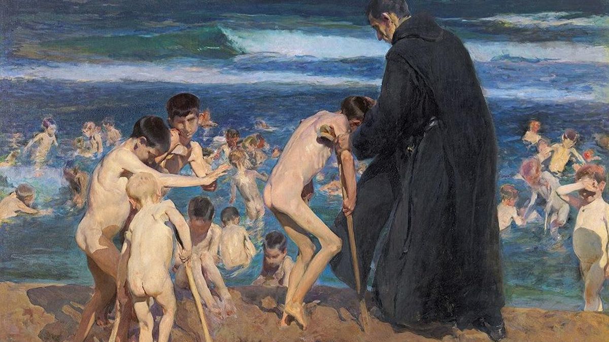 Quadre de Sorolla titulat 'Trista herència'.