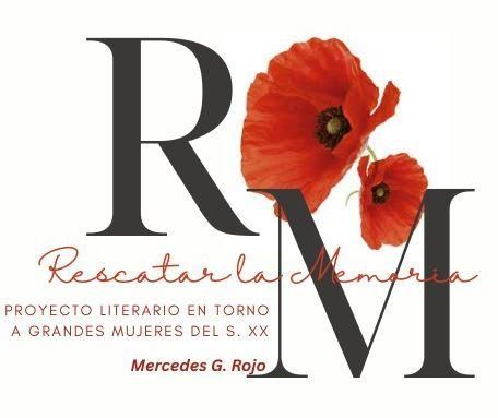 Logotipo de 'Rescatar la Memoria. Proyecto literario en torno a grandes mujeres del s. XX'.
