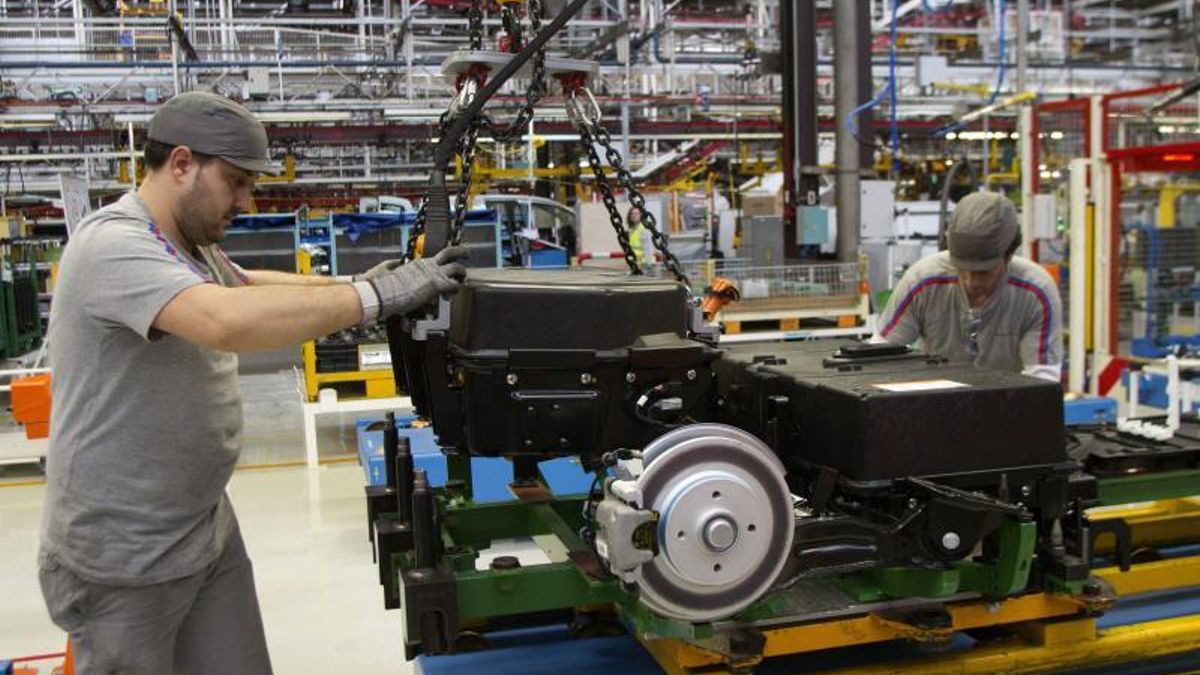 Imagen de archivo de una fábrica de automoción.