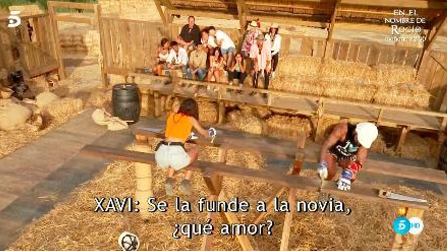 Marina y Omar, en el juego de eliminación de 'Pesadilla en El Paraíso'