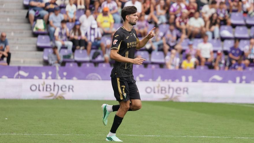 Théo Zidane, en el debut en Pucela
