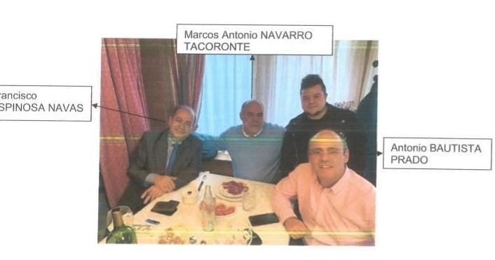 Navarro Tacoronte con el general Espinosa.