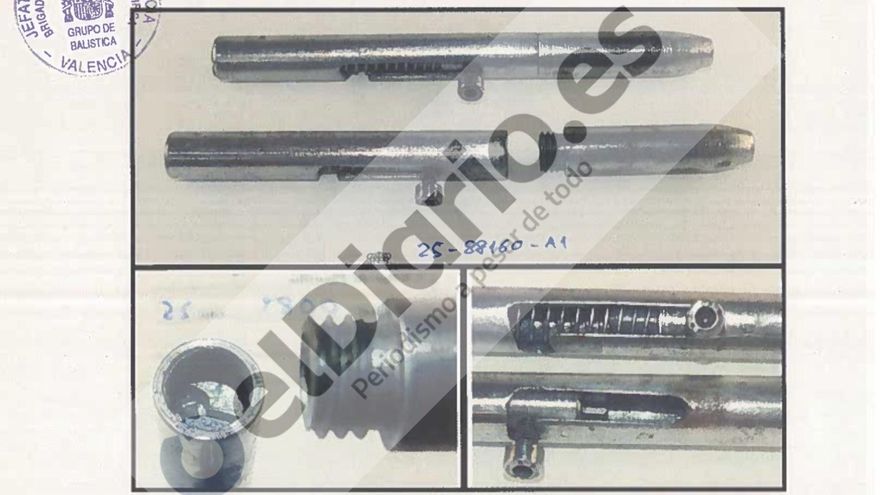 Los informes sobre las armas de los narcos del Puerto de València: bolígrafos pistola, tásers y una Glock sin número de serie