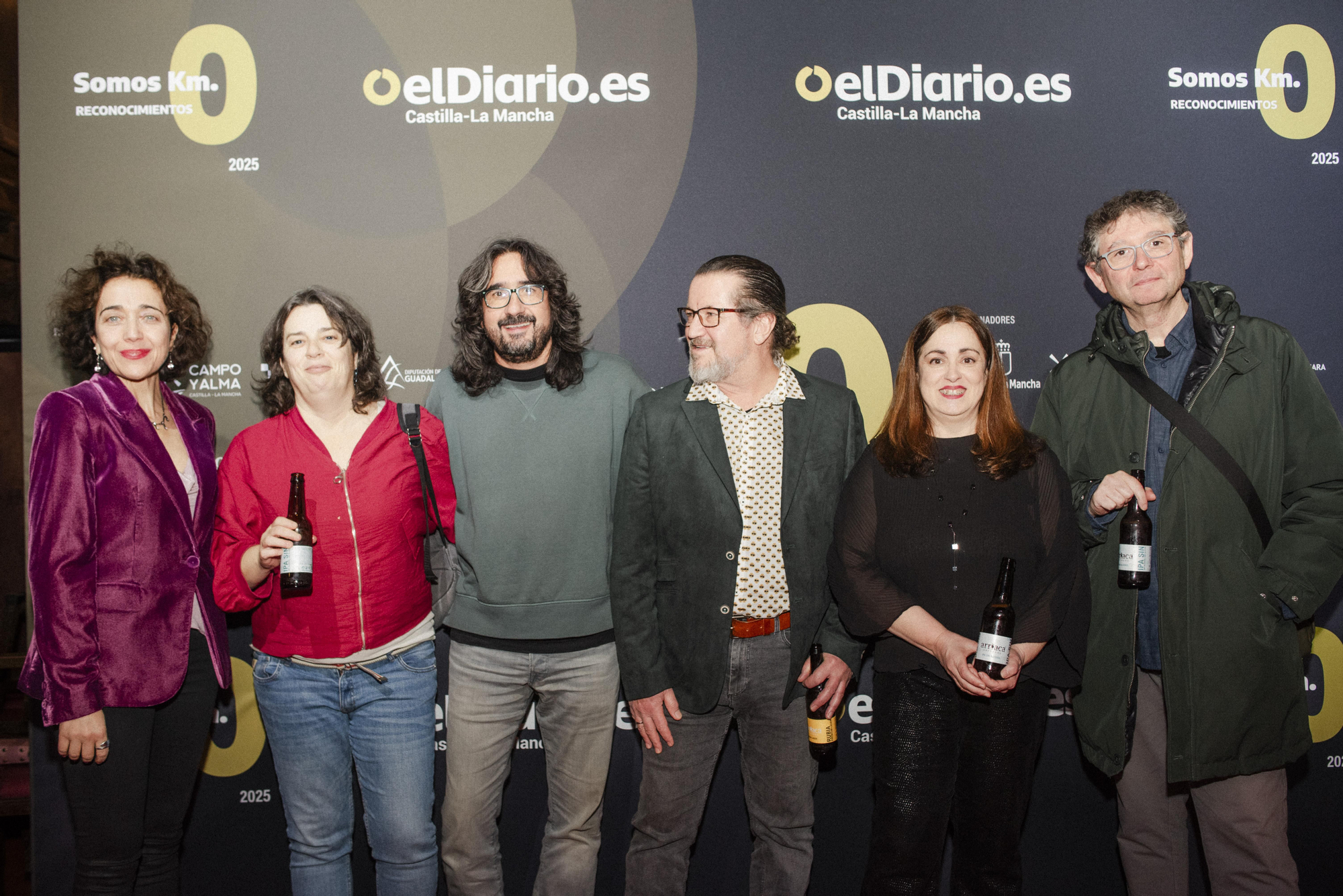 De izquierda a derecha: Verónica García, Olga Ballesteros, Diego Mejías Sergi Fecé, Carmen Bachiller y Julio López