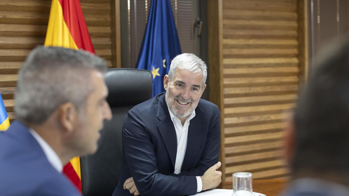 Clavijo, presidiendo la reunión del Consejo de Gobierno de este lunes.
