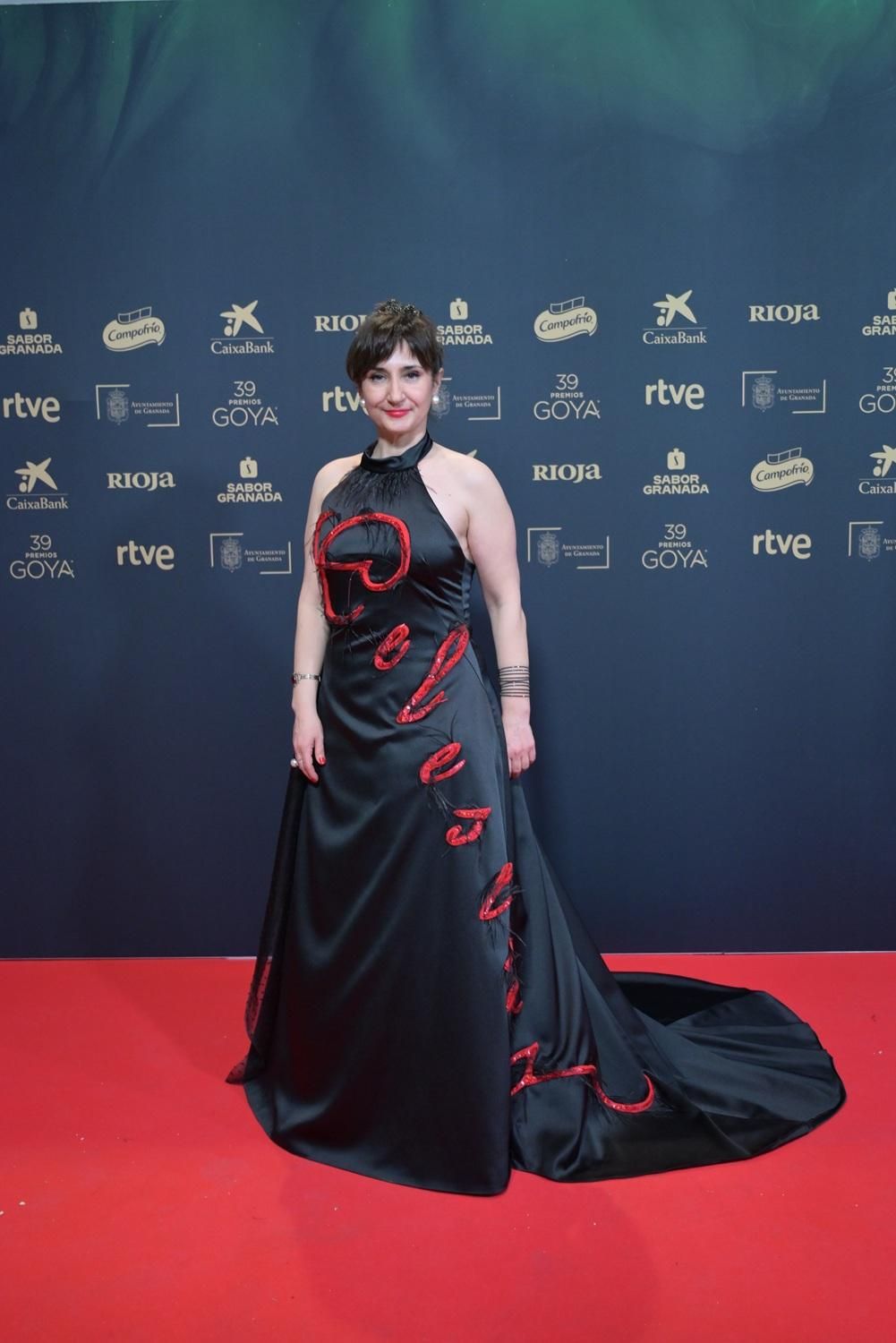 La cineasta albaceteña Tina Olivares, en la gala de los Goya 2025